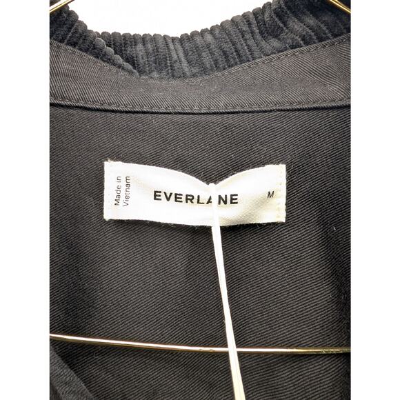 NWT Everlane Wide Wale Corduroy Shirt in Black size Medium - Picture 7 of 8